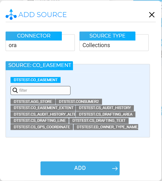 Add new Aggregate Source dialog
