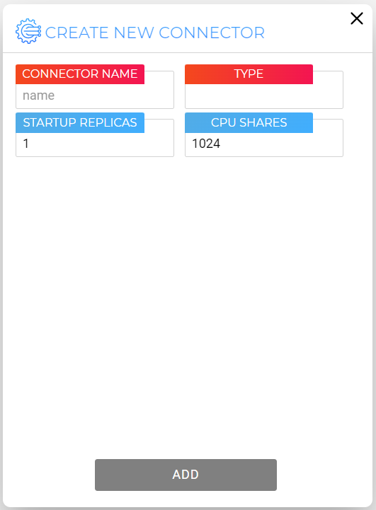 Add New Connector Dialog