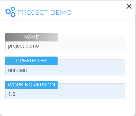 Project Info Dialog